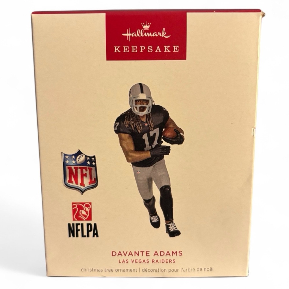 Hallmark Keepsake Davante Adams Raiders Ornament NFLPA 2024‎